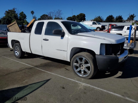 2008 Chevrolet Silverado 1500 Work Truck with VIN 1GCEC19X68Z303021, listed as a Copart auction lot 88781495 with 0 mi miles and Salvage Title. Bid and sale history available at carsss.com. Image 4.