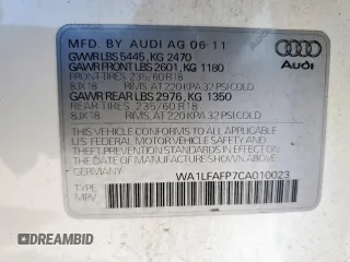2012 Audi Q5 Premium Plus z VIN WA1LFAFP7CA010023, wystawiony jako Copart lot #60970245 z przebiegiem 112 807 mil mil oraz Czysty tytuł • Clean title. Historia ofert i sprzedaży dostępna na DreamBid. Obrazek 13.