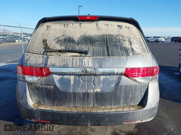 2014 Honda Odyssey EX-L with VIN 5FNRL5H61EB079739, listed as a IAAI auction lot 41659048 with 137,012 mi miles and . Bid and sale history available at carsss.com. Image 16.