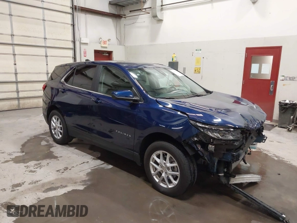 2022 Chevrolet Equinox LT with VIN 3GNAXUEV0NL223572, listed as a IAAI auction lot 42002502 with 20,170 mi miles and . Bid and sale history available at DreamBid. Image 1.