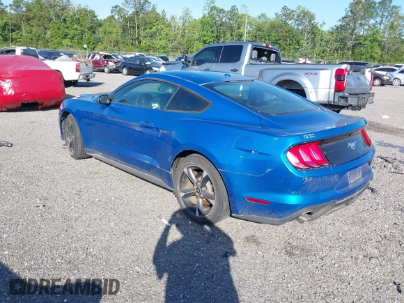 2020 Ford Mustang EcoBoost with VIN 1FA6P8THXL5129382, listed as a IAAI auction lot 39268667 with 18,517 mi miles. Bid and sale history available at carsss.com. Image 3.