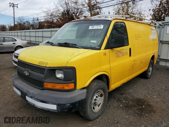 2006 Chevrolet Express Cargo Van with VIN 1GCGG25V361222142, listed as a Copart auction lot 78817314 with 147,048 mi miles and Clean Title. Bid and sale history available at carsss.com. Image 1.