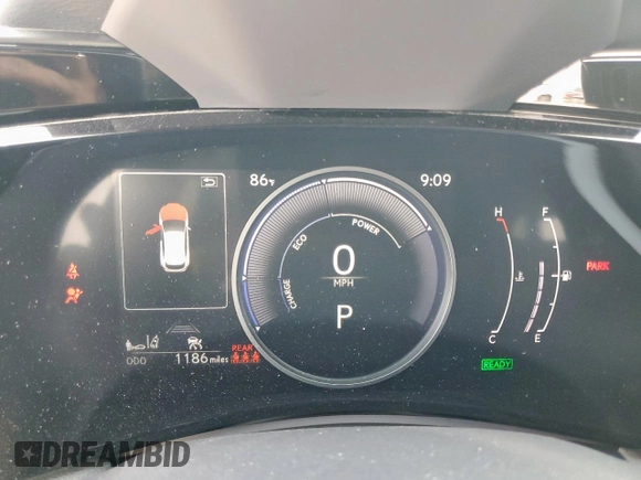 2025 Lexus NX 350h Premium with VIN 2T2GKCEZ8SC052708, listed as a Copart auction lot 66940845 with 1,186 mi miles and Salvage title. Bid and sale history available at DreamBid. Image 9.