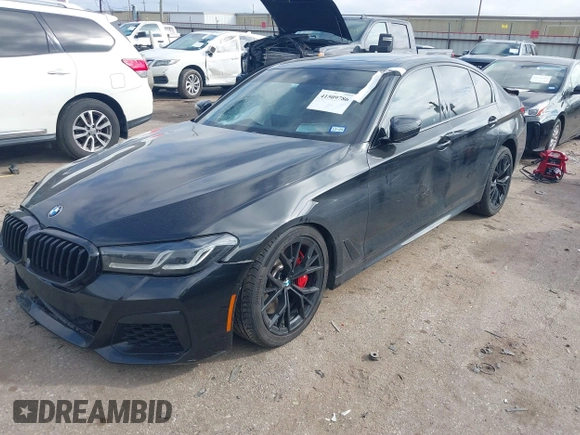 2021 BMW 5 Series 540i with VIN WBA53BJ01MWW91692, listed as a IAAI auction lot 41509786 with 33,345 mi miles and . Bid and sale history available at DreamBid. Image 16.