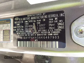 2019 Kia Sorento S with VIN 5XYPG4A56KG467903, listed as a IAAI auction lot 41836291 with 109,840 mi miles and . Bid and sale history available at carsss.com. Image 9.