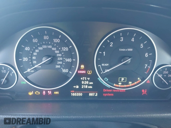 2013 BMW 3 Series 328i с VIN WBA3A5C54DF603211, выставлен на аукционе IAAI как лот 42541672 с пробегом 165 350 миль миль и . История ставок и продаж доступна на DreamBid. Изображение 7.