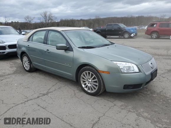 2008 Mercury Milan Premier with VIN 3MEHM08178R607074, listed as a Copart auction lot 52667515 with 55,251 mi miles and Salvage title. Bid and sale history available at DreamBid. Image 4.