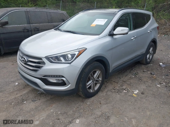 2018 Hyundai Santa Fe Sport 2.4L with VIN 5XYZU3LB7JG549653, listed as a IAAI auction lot 42075218 with 181,424 mi miles. Bid and sale history available at carsss.com. Image 17.