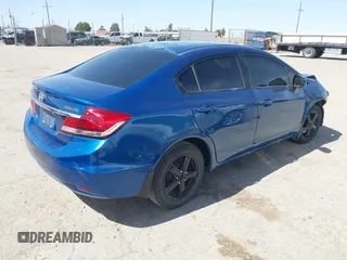 2013 Honda Civic LX with VIN 19XFB2F54DE019084, listed as a IAAI auction lot 41778172 with 93,475 mi miles and . Bid and sale history available at DreamBid. Image 4.