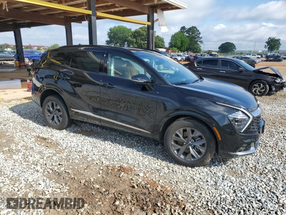 2023 Kia Sportage SX-Prestige with VIN KNDPXCAG4P7037500, listed as a Copart auction lot 56553875 with 34,906 mi miles and Salvage title. Bid and sale history available at DreamBid. Image 4.