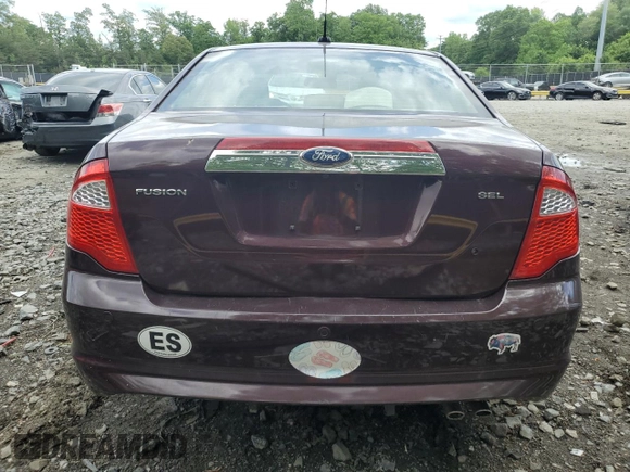 2012 Ford Fusion SEL with VIN 3FAHP0JA9CR308736, listed as a Copart auction lot 58569775 with 184,857 mi miles and Non repairable. Bid and sale history available at DreamBid. Image 6.