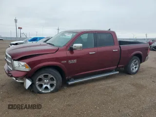 2017 Ram 1500 Laramie with VIN 1C6RR7VTXHS522487, listed as a Copart auction lot 57635225 with 27,262 mi miles and Salvage title. Bid and sale history available at DreamBid. Image 1.