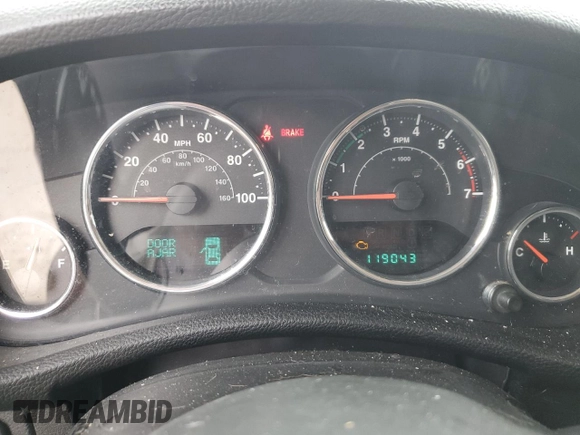 2011 Jeep Wrangler Rubicon with VIN 1J4BA6D15BL585388, listed as a Copart auction lot 76272184 with 119,043 mi miles and Clean title. Bid and sale history available at DreamBid. Image 9.