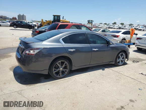 2013 Nissan Maxima S with VIN 1N4AA5AP6DC818837, listed as a Copart auction lot 61848785 with 149,145 mi miles and Salvage title. Bid and sale history available at DreamBid. Image 3.