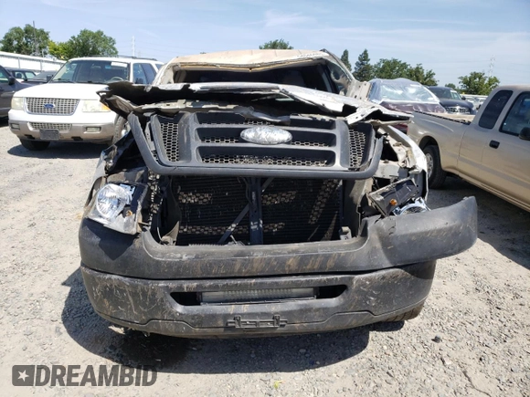 2008 Ford F-150 STX with VIN 1FTRX12W98FB81344, listed as a Copart auction lot 54046085 with 155,459 mi miles and Salvage title. Bid and sale history available at DreamBid. Image 5.