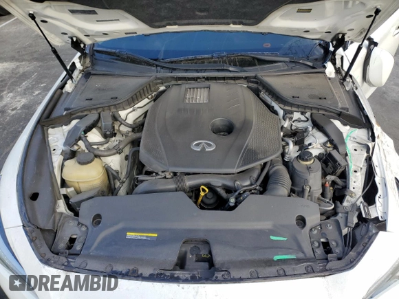 2018 Infiniti Q50 2.0t LUXE with VIN JN1CV7AP6JM240900, listed as a Copart auction lot 44648925 with 52,619 mi miles and Salvage Title. Bid and sale history available at carsss.com. Image 13.
