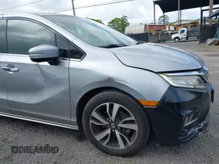 2019 Honda Odyssey Elite with VIN 5FNRL6H93KB077180, listed as a IAAI auction lot 41936408 with 75,168 mi miles and . Bid and sale history available at DreamBid. Image 17.