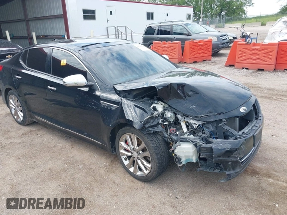 2014 Kia Optima SX Turbo with VIN 5XXGR4A65EG276131, listed as a IAAI auction lot 42429004 with 136,766 mi miles and . Bid and sale history available at DreamBid. Image 1.