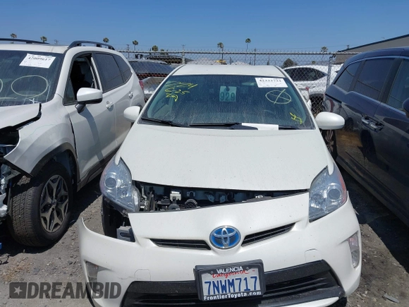 2015 Toyota Prius Four with VIN JTDKN3DU8F1993386, listed as a IAAI auction lot 42333733 with 168,754 mi miles and . Bid and sale history available at DreamBid. Image 12.