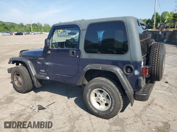 2003 Jeep Wrangler Sport z VIN 1J4FA49S13P347815, wystawiony jako Copart lot #59536685 z przebiegiem 74 298 mil mil oraz Szkoda całkowita • Salvage title. Historia ofert i sprzedaży dostępna na DreamBid. Obrazek 2.