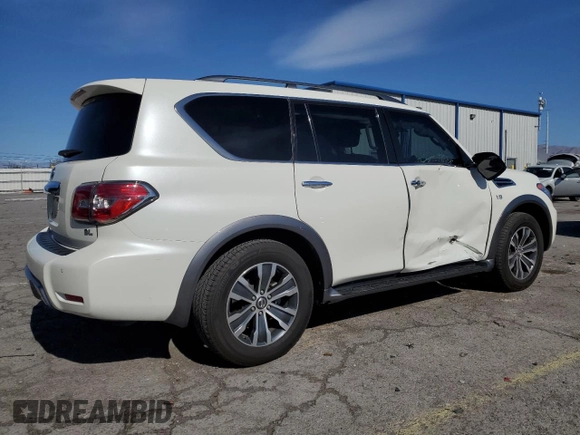 2019 Nissan Armada SL z VIN JN8AY2NDXK9087199, wystawiony jako Copart lot #56715045 z przebiegiem 56 930 mil mil oraz Szkoda całkowita • Salvage title. Historia ofert i sprzedaży dostępna na DreamBid. Obrazek 3.