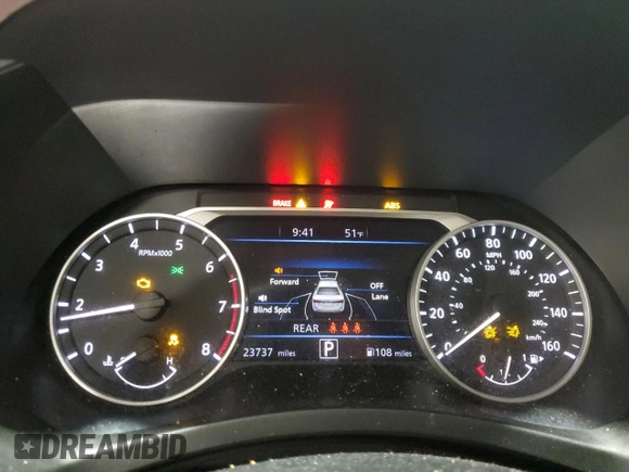 2024 Nissan Sentra SV with VIN 3N1AB8CVXRY363254, listed as a Copart auction lot 55726655 with 23,737 mi miles and Clean Title. Bid and sale history available at DreamBid. Image 9.