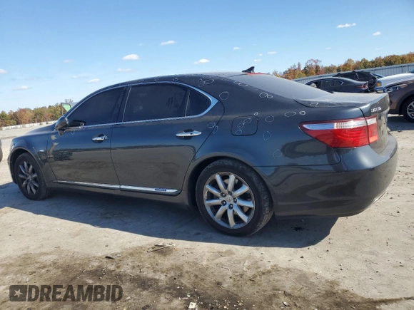 2008 Lexus LS 600h L z VIN JTHDU46F185004337, wystawiony jako Copart lot #77908074 z przebiegiem 105 245 mil mil oraz Szkoda całkowita • Salvage title. Historia ofert i sprzedaży dostępna na DreamBid. Obrazek 2.