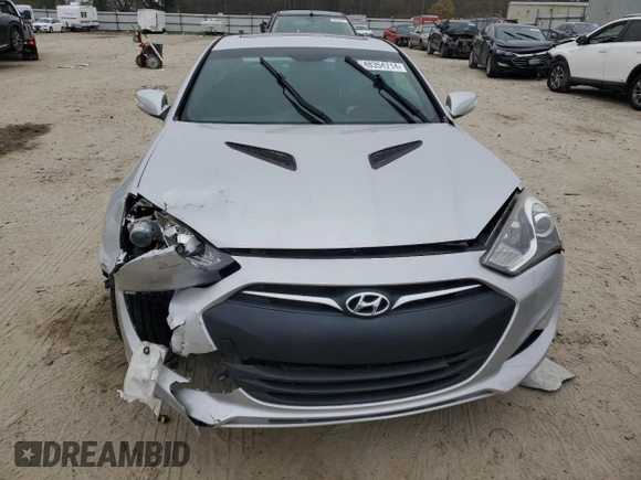 2016 Hyundai Genesis Coupe R-Spec with VIN KMHHU6KJ3GU132264, listed as a Copart auction lot 48354714 with 17,245 mi miles and Salvage title. Bid and sale history available at DreamBid. Image 5.