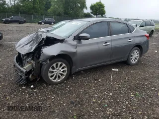 2017 Nissan Sentra SV with VIN 3N1AB7AP4HY219633, listed as a Copart auction lot 61058905 with 110,182 mi miles and Salvage title. Bid and sale history available at DreamBid. Image 1.