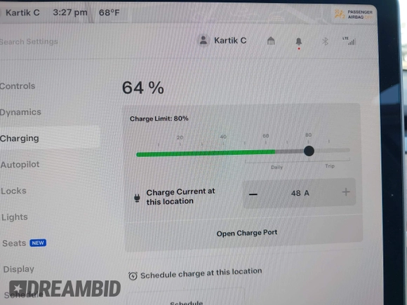2023 Tesla Model Y Long Range with VIN 7SAYGDEE7PF856985, listed as a IAAI auction lot 42097675 with 13,112 mi miles and . Bid and sale history available at DreamBid. Image 18.