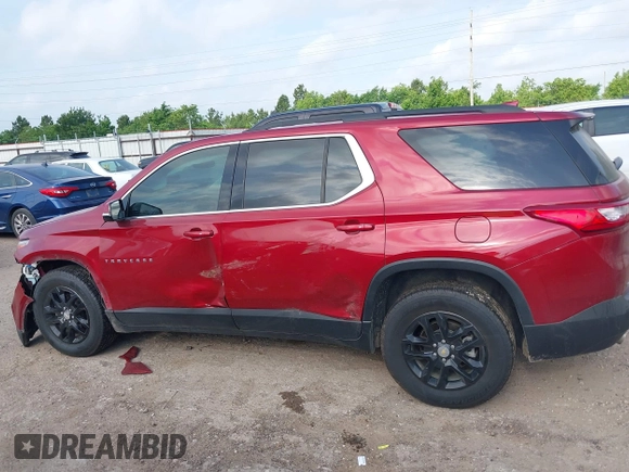 2020 Chevrolet Traverse LT Cloth with VIN 1GNERGKW1LJ220257, listed as a IAAI auction lot 42290561 with 95,801 mi miles and . Bid and sale history available at DreamBid. Image 14.