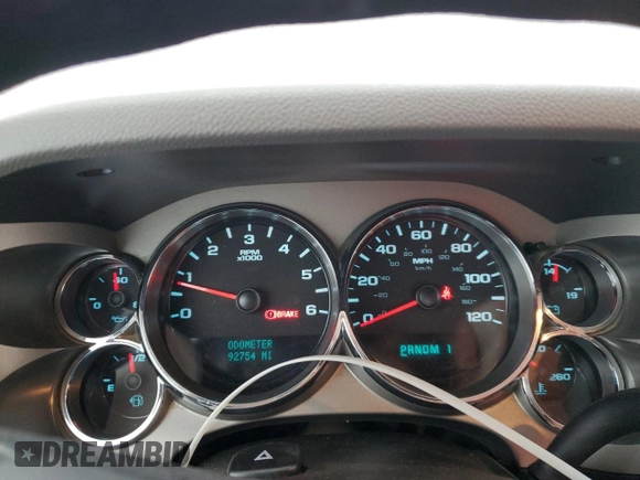 2013 Chevrolet Silverado 3500HD DRW Work Truck with VIN 1GC4KZCG7DF241582, listed as a Copart auction lot 84818504 with 92,754 mi miles and Salvage Title. Bid and sale history available at carsss.com. Image 9.