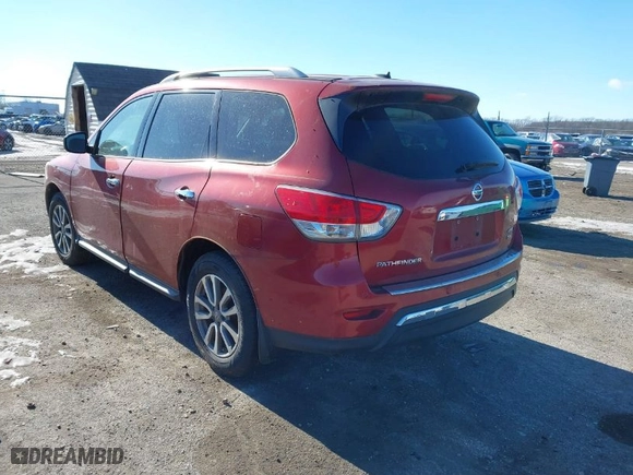 2014 Nissan Pathfinder Platinum with VIN 5N1AR2MM3EC692467, listed as a IAAI auction lot 41343012 with 138,979 mi miles. Bid and sale history available at carsss.com. Image 3.