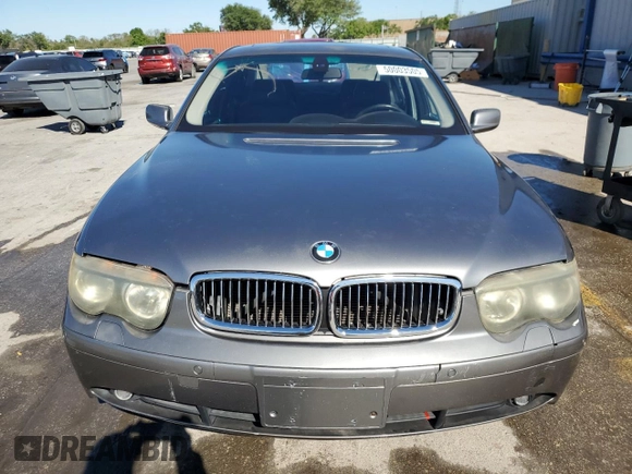 2004 BMW 7 Series 745i with VIN WBAGL63434DP72026, listed as a Copart auction lot 50003505 with 135,202 mi miles and Salvage Title. Bid and sale history available at DreamBid. Image 5.