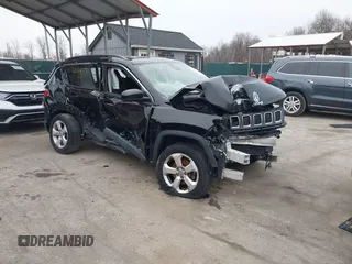 2018 Jeep Compass Altitude with VIN 3C4NJDBB0JT350175, listed as a IAAI auction lot 41544527 with 95,998 mi miles and . Bid and sale history available at carsss.com. Image 1.