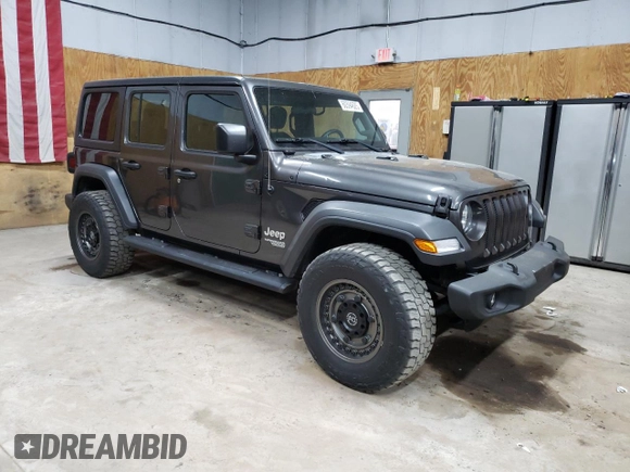 2018 Jeep Wrangler Unlimited Sport S z VIN 1C4HJXDN8JW262507, wystawiony jako Copart lot #60594625 z przebiegiem 106 793 mil mil oraz Czysty tytuł • Clean title. Historia ofert i sprzedaży dostępna na DreamBid. Obrazek 4.