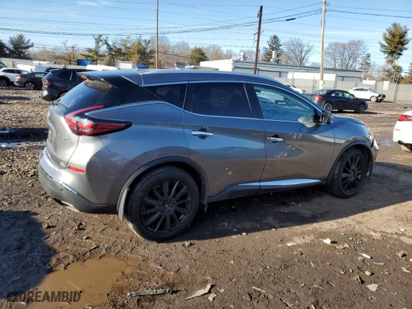 2023 Nissan Murano SL with VIN 5N1AZ2CS2PC119434, listed as a Copart auction lot 45043915 with 16,820 mi miles and Salvage Title. Bid and sale history available at carsss.com. Image 3.