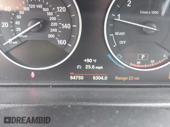 2015 BMW 3 Series 328i with VIN WBA3A5G52FNS85298, listed as a IAAI auction lot 42635782 with 94,750 mi miles and . Bid and sale history available at DreamBid. Image 7.