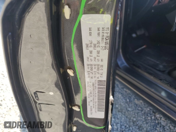 2017 Dodge Durango R/T with VIN 1C4SDHCT3HC814249, listed as a Copart auction lot 52585045 with 140,809 mi miles and Salvage title. Bid and sale history available at DreamBid. Image 14.