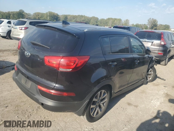 2015 Kia Sportage LX with VIN KNDPB3AC7F7780369, listed as a Copart auction lot 74604174 with 166,561 mi miles and Salvage Title. Bid and sale history available at carsss.com. Image 3.