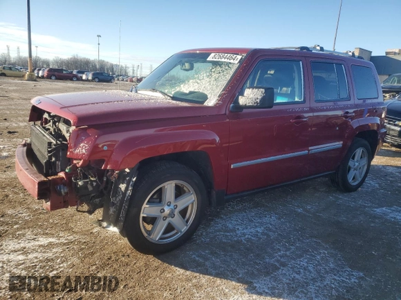 2010 Jeep Patriot Limited with VIN 1J4NF4GB6AD555607, listed as a Copart auction lot 82684464 with 83,915 mi miles and Salvage Title. Bid and sale history available at DreamBid. Image 1.
