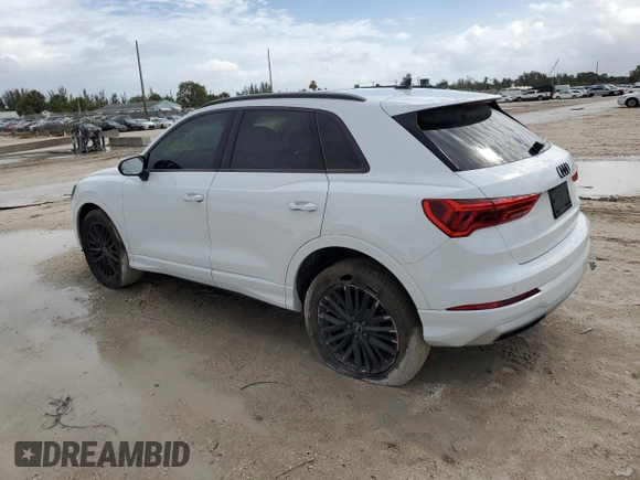 2022 Audi Q3 Premium with VIN WA1AUCF33N1096097, listed as a Copart auction lot 47819003 with 6,838 mi miles. Bid and sale history available at carsss.com. Image 2.
