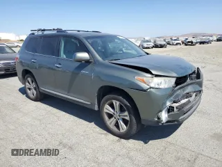 2013 Toyota Highlander Limited with VIN 5TDDK3EH3DS263100, listed as a Copart auction lot 64396525 with 100,076 mi miles and Salvage title. Bid and sale history available at DreamBid. Image 4.