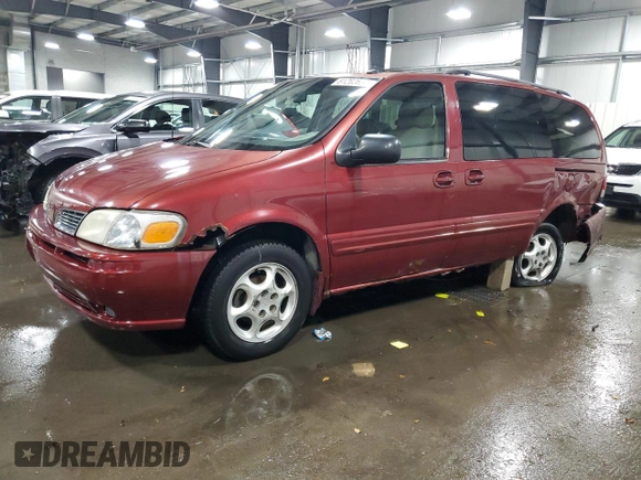 2003 Oldsmobile Silhouette GL z VIN 1GHDX03E13D184151, wystawiony jako Copart lot #81262634 z przebiegiem 109 889 mil mil oraz Szkody całkowita. Historia ofert i sprzedaży dostępna na DreamBid. Obrazek 1.