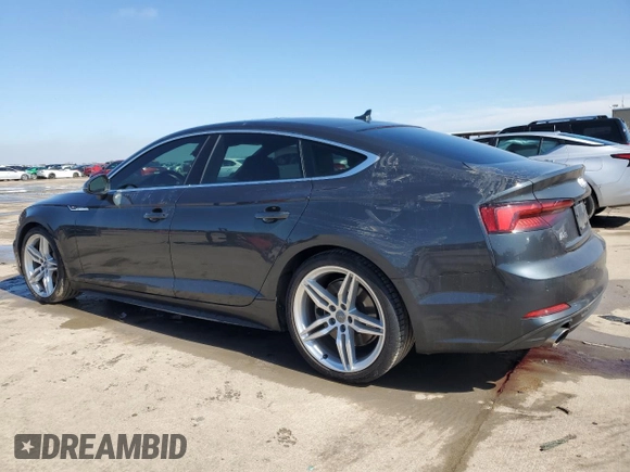 2019 Audi A5 Sportback Premium Plus z VIN WAUENCF57KA025046, wystawiony jako Copart lot #46602465 z przebiegiem 33 715 mil mil oraz Szkoda całkowita • Salvage title. Historia ofert i sprzedaży dostępna na DreamBid. Obrazek 2.
