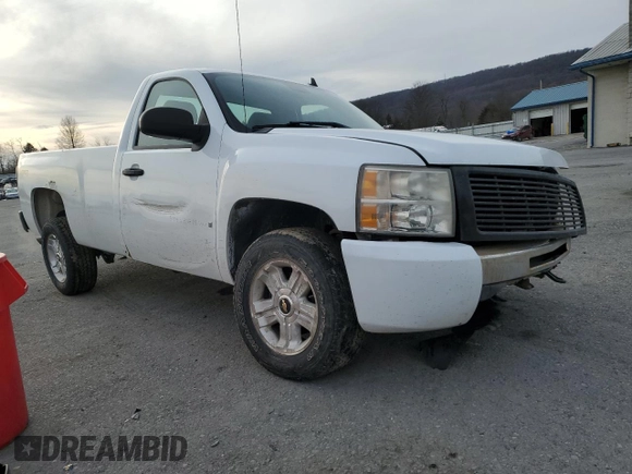 2008 Chevrolet Silverado 1500 Work Truck with VIN 1GCEK14C28Z104183, listed as a Copart auction lot 46511975 with 179,307 mi miles and Salvage Title. Bid and sale history available at carsss.com. Image 4.
