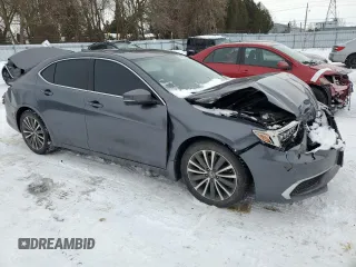 2018 Acura TLX Technology with VIN 19UUB3F58JA802955, listed as a Copart auction lot 44498945 with 128,179 mi miles and Salvage title. Bid and sale history available at DreamBid. Image 4.