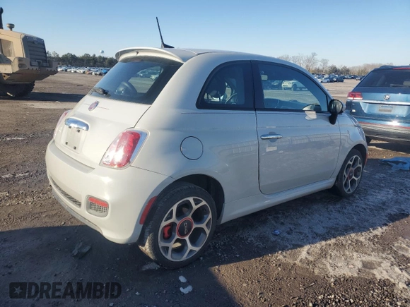 2016 FIAT 500 Sport with VIN 3C3CFFBR3GT177184, listed as a Copart auction lot 88758625 with 65,977 mi miles and Salvage title. Bid and sale history available at DreamBid. Image 3.