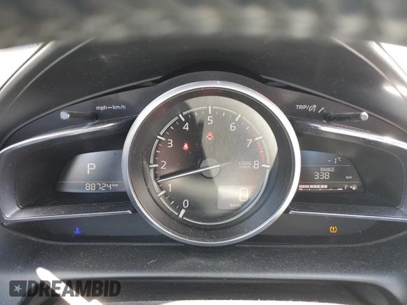 2019 Mazda CX-3 Grand Touring with VIN JM1DKFD78K0450505, listed as a Copart auction lot 51593285 with 88,724 mi miles and Salvage Title. Bid and sale history available at DreamBid. Image 9.