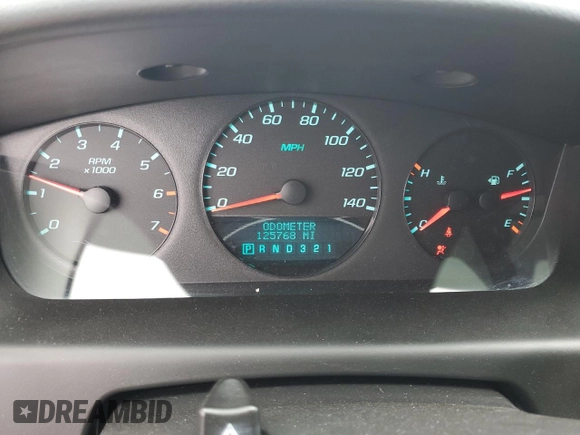 2011 Chevrolet Impala LS Fleet with VIN 2G1WF5EKXB1242021, listed as a Copart auction lot 50048785 with 125,768 mi miles and Salvage Title. Bid and sale history available at DreamBid. Image 9.